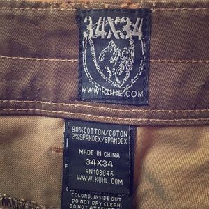 Kuhl Rydr brown pants